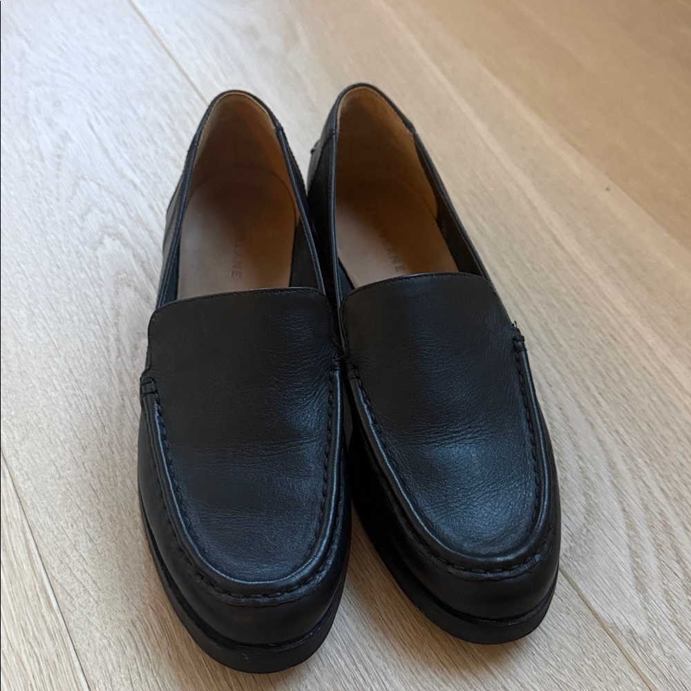 Everlane Black Leather Loafers